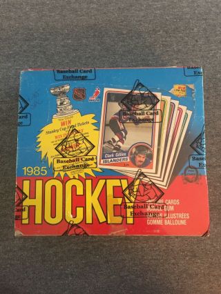 1984/85 Opc Hockey Card Box Bbce (yzerman,  Gretzky,  Neely And More)