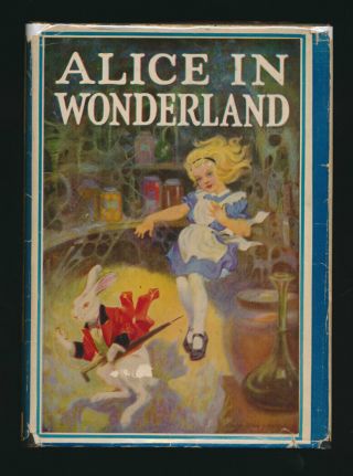 Lewis Carroll Alice In Wonderland & Through Looking Glass Illus. ,  Jacket 1930