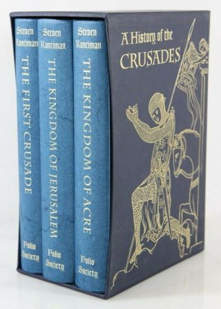 Runciman History Of The Crusades Folio 3 Vol Like Ship9557