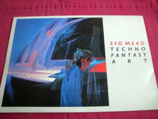 Techno Fantasy Art Syd Mead Large Color Plate Folio Sci - Fi Futurist Art 1985