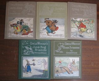 Set Of 5 Uncle Wiggily Story Books,  All Copyright 1924