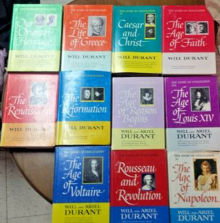 The Story Of Civilization By Will & Ariel Durant Complete 11 Volume Set With Dj