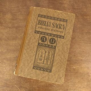 Biblia Sacra - Vulgate Bible - P.  Michael Hetzenauer - 1922 - Latin - Catholic