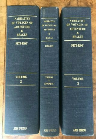Capt Fitz - Roy Narrative Of Surveying Voyages Adventure & Beagle 3 Volumes