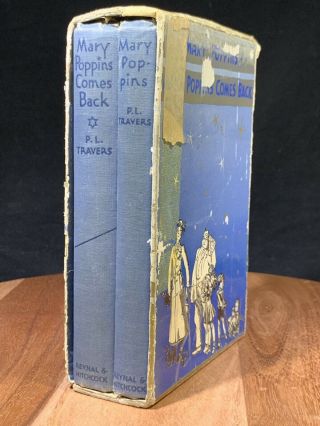 Mary Poppins Comes Back Travers Reynal Hitchcock 1936 1935 Book Set