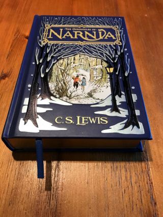 The Chronicles Of Narnia Barnes & Noble Leather Bound C.  S.  Lewis 2010 Edition