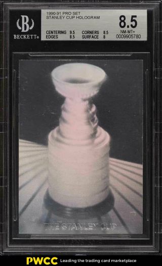 1990 Pro Set Stanley Cup Hologram /5000 Nno Bgs 8.  5 Nm - Mt,  (pwcc)