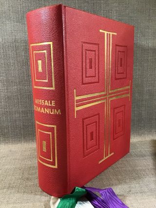 Missale Romanum 1964 Benziger Brothers,  Inc.  Nib 4 - 417 S Red Moroccan Leather