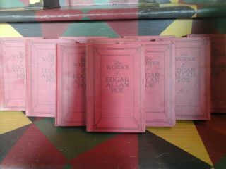 The Of Edgar Allan Poe,  Vol.  Set 1 - 10 Vintage 1904,  Set Is 115 - 16 Years
