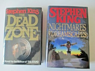 Stephen King – The Dead Zone & Nightmares Dreamscapes True 1st Ed First Printing