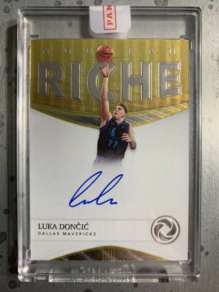2018 - 19 Opulence Nouveau Riche Auto Of Luka Doncic Numbered 5/99