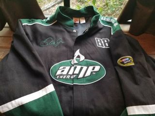 Dale Earnhardt Jr.  Mens Nascar Jacket Coat Size L Amp Energy Winner 