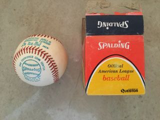 Vintage Spalding No.  0 Official American League Baseball;