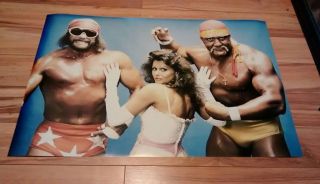 Hulk Hogan Macho Man Randy Savage Mega Powers Poster Wwf Wwe