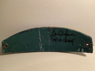 1953 - 2000 Milwaukee County Stadium 24 Seat Back Signed By Brewer 24 Ben Oglive