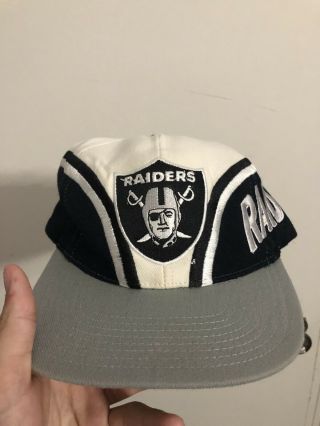 Vintage Oakland Raiders Snapback Hat Cap 90s Eastport