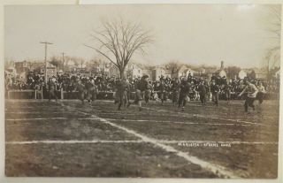 Circa 1906 Marietta College V.  Ohio Univ.  Of Athens Football Real Photo Postcard