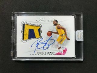 2018 - 19 Flawless Kevin Durant Patch Auto 2clr " R " Letter Patch 12/25 Encased