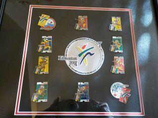 8th Iaaf World Championships In Athletics Edmonton 2001 Framed Pins Track/field