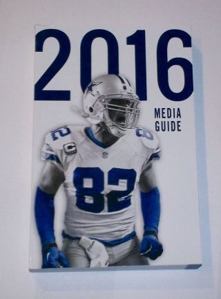 2016 Dallas Cowboys Media Guide Jason Witten Limited & Very Tough To Find