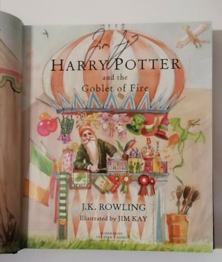 Harry Potter and the Goblet of Fire: Illustrated First Edition SIGNED by Jim Kay 2