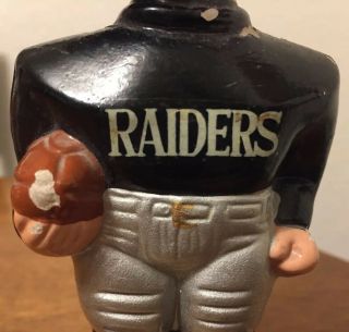 Vintage 1960 ' s Oakland Raiders Bobblehead Bobble Head Nodder Gold Base NFL Japan 3