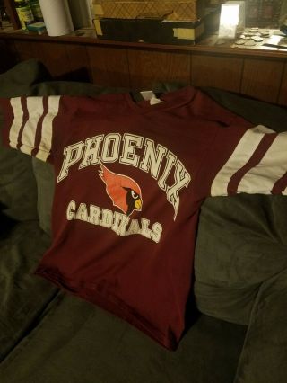 Nfl Phoenix Cardinals Logo 7 Long Sleeve Jersey Shirt Small 80s Football
