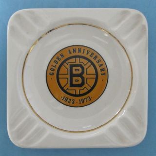 Vintage - Boston Bruins - 1923 - 1973 Golden Anniversary Ashtray - Balfour
