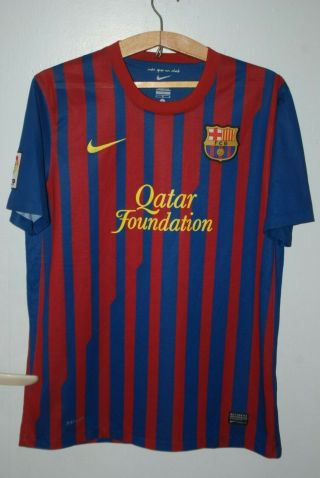 Barcelona Fc Barca 2011 2012 Home Spain Nike Football Shirt Soccer Jersey Size L