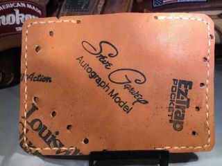 Vintage Louisville Slugger Steve Garvey baseball glove leather wallet 3