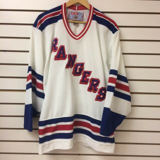 Vintage York Rangers Hockey Jersey Sz Large