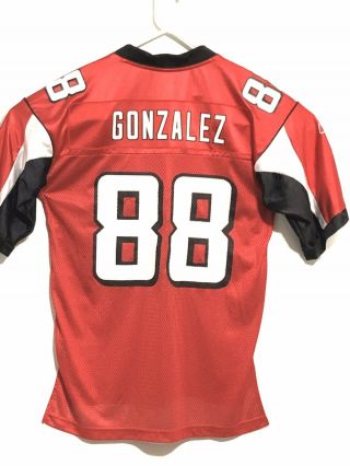 Tony Gonzalez NFL Atlanta Falcons Reebok Authentic Football Jersey Mens Medium 2
