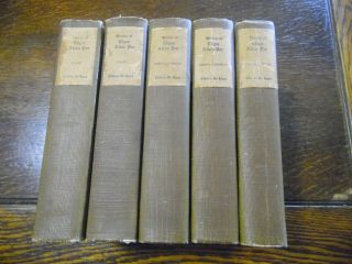 C1900 Of Edgar Allan Poe 10 Vol In 5 Books Edition De Luxe Jefferson Press