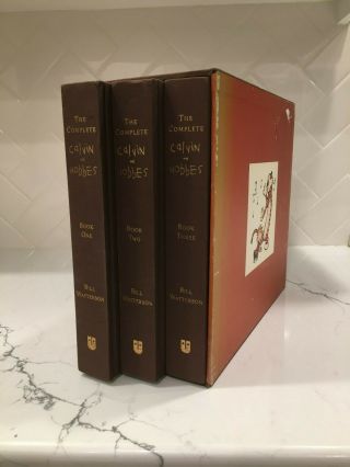 2005 1st Edition " The Complete Calvin And Hobbes " By Bill Watterson 3 Volumes