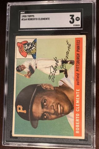 Roberto Clemente 1955 Topps Rookie Card Sgc 3
