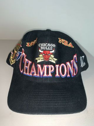Men’s Vintage Chicago Bulls 1997 Nba Champions Official Locker Room Snapback Hat