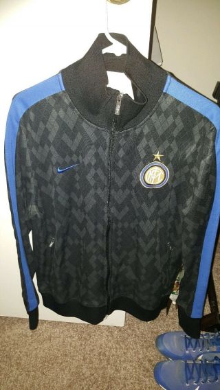 Inter Milan Nike Black Full Zip Track Jacket - Size Large
