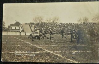 1909 University Of Illinois Vs.  Indiana Football Real Photo Postcard