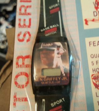 Vintage 1990s Seattle Mariners Ken Griffey Jr,  Digital Watch,  Old Stock.