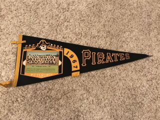 Vintage 1967 Pittsburgh Pirates Full Size Pennant
