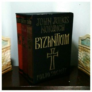 John Julius Norwich Byzantium 3 Volume Folio Society Boxed Set