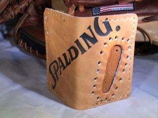 Vintage Spalding Baseball Glove Leather Wallet 1/1