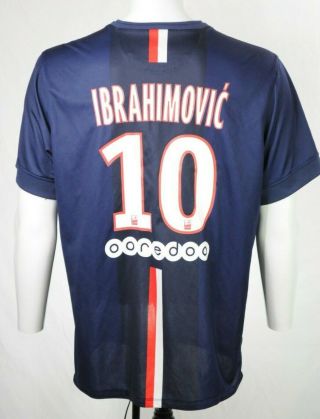 Nike Paris Saint Germain Psg Zlatan Ibrahimovic Soccer Jersey Kit Xl 2015