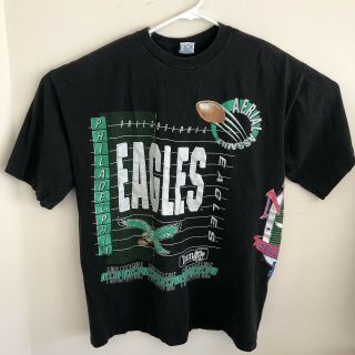 Vintage 90s Salem Philadelphia Eagles Nfl T - Shirt Jersey Size Xxl 1992