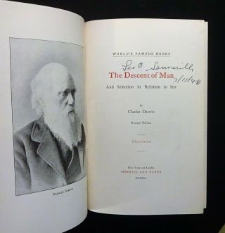 c 1900 CHARLES DARWIN - Origin of Species with Descent of Man,  Illustrated,  VG 2