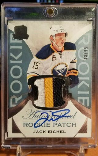 15 - 16 The Cup 18 - 19 Inserted Jack Eichel Rookie Patch Auto Sp /99 Sabres Wow