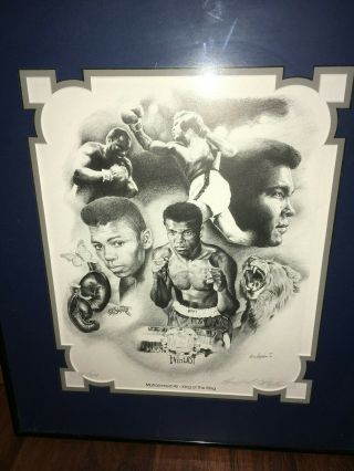 Limited Edition Print Muhammad Ali King Of The Ring Ron Stephens 70/200 Signed