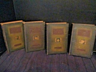 1924 Theodore Roosevelt Scribners 4 Vol Set African Game Trails Rough Riders Etc