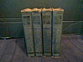 1924 Theodore Roosevelt Scribners 4 vol set African Game Trails Rough Riders etc 2
