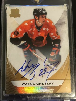 2015 - 16 15 - 16 The Cup Hockey 1 Wayne Gretzky Gold 01/12 Autograph Edmonton Sp